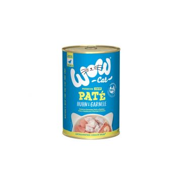 Wow Cat Dose Junior Huhn & Garnele 400g (Menge: 6 je Bestelleinheit) Wow Cat Dose Junior Huhn & Garnele 400g (Menge: 6 je Bestelleinheit)